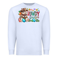 White howdy peeps Premium Sweatshirt - RacoonDesign