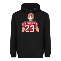 Black christian mccaffrey back to Heavyweight Hoodie - tuanDangUi