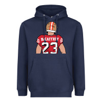 Navy christian mccaffrey back to Heavyweight Hoodie - tuanDangUi