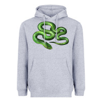 Heather Grey boomslang snake Heavyweight Hoodie - LillyAllenDesigns