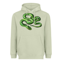 Matcha boomslang snake Heavyweight Hoodie - LillyAllenDesigns