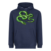 Navy boomslang snake Heavyweight Hoodie - LillyAllenDesigns