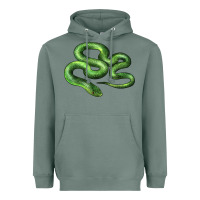 Sage boomslang snake Heavyweight Hoodie - LillyAllenDesigns