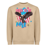 Mushroom Born to be free Heavyweight Sweatshirt - FaDigitalArtStudio