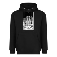 Black ten of swords   x of swords   tarot card   major arcana   fortune tell Heavyweight Hoodie - tuanDangUi