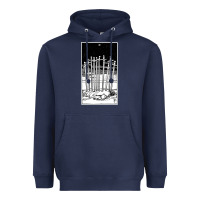 Navy ten of swords   x of swords   tarot card   major arcana   fortune tell Heavyweight Hoodie - tuanDangUi