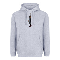 Heather Grey kyrie irving pointing up Heavyweight Hoodie - tuanDangUi