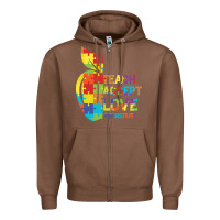 Chestnut Autism Teach Accept Understand Love Zipper Hoodie - CowhideDigitalArt