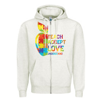 Autism Teach Accept Understand Love Zipper Hoodie | Teevron