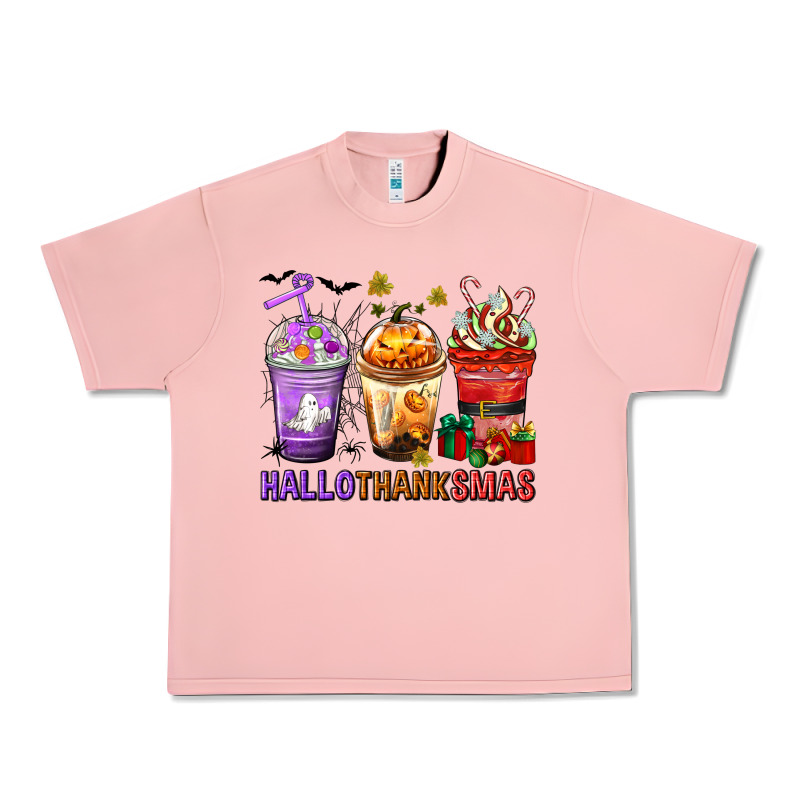 Hallothanksmas Coffee Cups Urban Heavy Tee by texasbilliewilder | Teevron