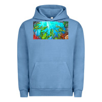Pigment Pebble Blue lobster license plate Urban Hoodie - BarkalooDesign