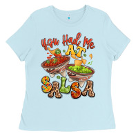 Baby Blue you had me at salsa Ladies Tee - LillyAllenDesigns