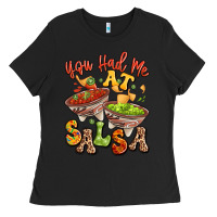 Black you had me at salsa Ladies Tee - LillyAllenDesigns