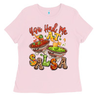 Bubblegum Pink you had me at salsa Ladies Tee - LillyAllenDesigns
