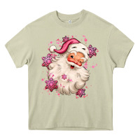 Mossy pink christmas santa claus Heavy Core Tee - MaliasSmallBusiness