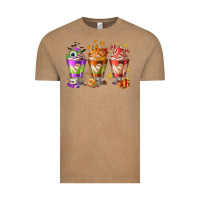 Vintage Coffee Hallothanksmas coffee cups Vintage Tee - NancyCooperArtShop