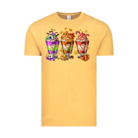 Vintage Mustard Hallothanksmas coffee cups Vintage Tee - NancyCooperArtShop