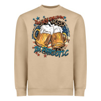 Mushroom I'm not drunk i'm patriotic Heavyweight Sweatshirt - FaDigitalArtStudio