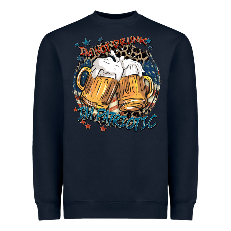 I'm Not Drunk I'm Patriotic Heavyweight Sweatshirt by FaDigitalArtStudio | Teevron