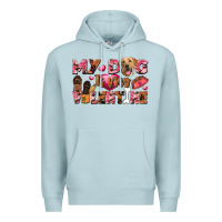 Blue Mist my dog is my valentine Premium Hoodie - FaDigitalArtStudio