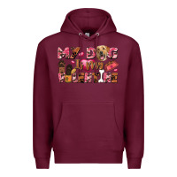 Burgundy my dog is my valentine Premium Hoodie - FaDigitalArtStudio
