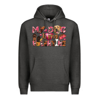 Charcoal Heather my dog is my valentine Premium Hoodie - FaDigitalArtStudio