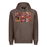 Coffee my dog is my valentine Premium Hoodie - FaDigitalArtStudio