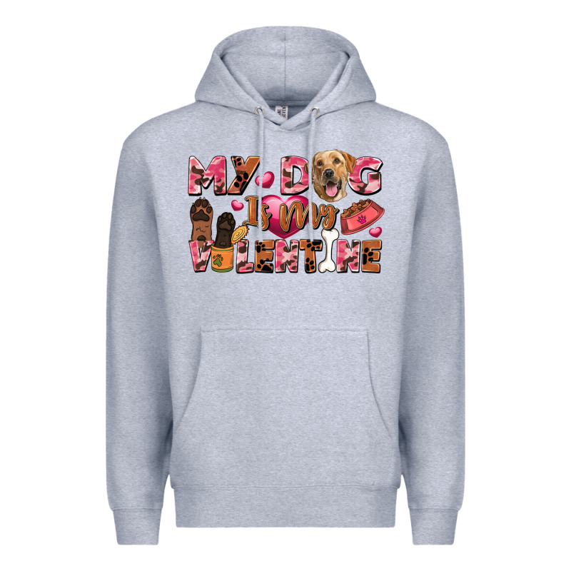 My Dog Is My Valentine Premium Hoodie by FaDigitalArtStudio | Teevron