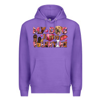 Purple my dog is my valentine Premium Hoodie - FaDigitalArtStudio