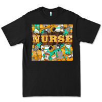 Black Green And Yellow Nurse Premium Tee - LillyAllenDesigns