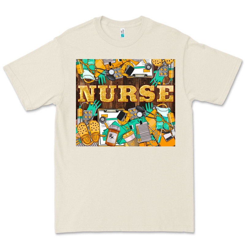 Green And Yellow Nurse Premium Tee by LillyAllenDesigns | Teevron