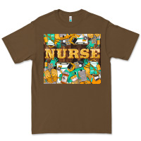 Cacao Green And Yellow Nurse Premium Tee - LillyAllenDesigns