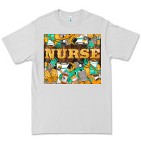 Dove Grey Green And Yellow Nurse Premium Tee - LillyAllenDesigns