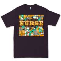 Plum Green And Yellow Nurse Premium Tee - LillyAllenDesigns