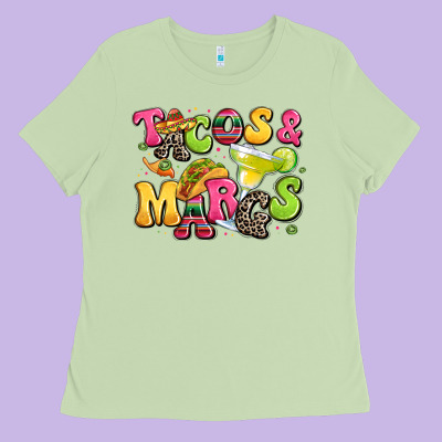 Tacos And Margaritas Ladies Tee Designed By Lillyallendesigns