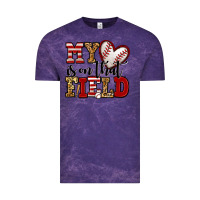 Cloud Purple my heart is on that field baseball Vintage Tee - Jasminsmagicworld