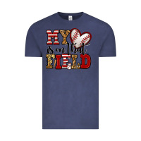 Vintage Denim my heart is on that field baseball Vintage Tee - Jasminsmagicworld