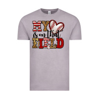 Vintage Zinc my heart is on that field baseball Vintage Tee - Jasminsmagicworld