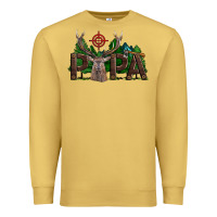 Antique Gold Western Papa Deer Hunting Premium Sweatshirt - LillyAllenDesigns