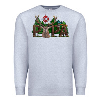 Heather Grey Western Papa Deer Hunting Premium Sweatshirt - LillyAllenDesigns