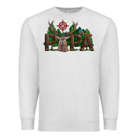 Oatmeal Heather Western Papa Deer Hunting Premium Sweatshirt - LillyAllenDesigns