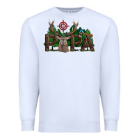 White Western Papa Deer Hunting Premium Sweatshirt - LillyAllenDesigns