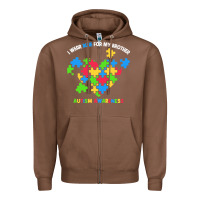 Chestnut Wear Blue For My Brother Autism Zipper Hoodie - CowhideDigitalArt