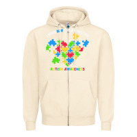 Sandshell Wear Blue For My Brother Autism Zipper Hoodie - CowhideDigitalArt
