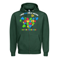Sports Green Wear Blue For My Brother Autism Zipper Hoodie - CowhideDigitalArt