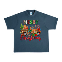 Midnight Navy merry christmas gingerbread truck Urban Heavy Tee - texasbilliewilder