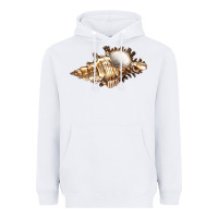 White murex snail Heavyweight Hoodie - LillyAllenDesigns