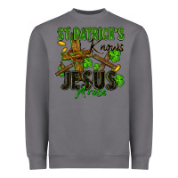 Storm St. Patrick's knows Jesus arose Heavyweight Sweatshirt - FaDigitalArtStudio