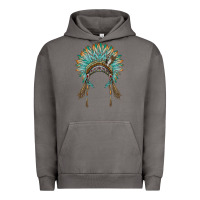 Pigment Tornado native american headdress turquise Urban Hoodie - BarkalooDesign