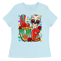 Baby Blue cinco de mayo love Ladies Tee - LillyAllenDesigns